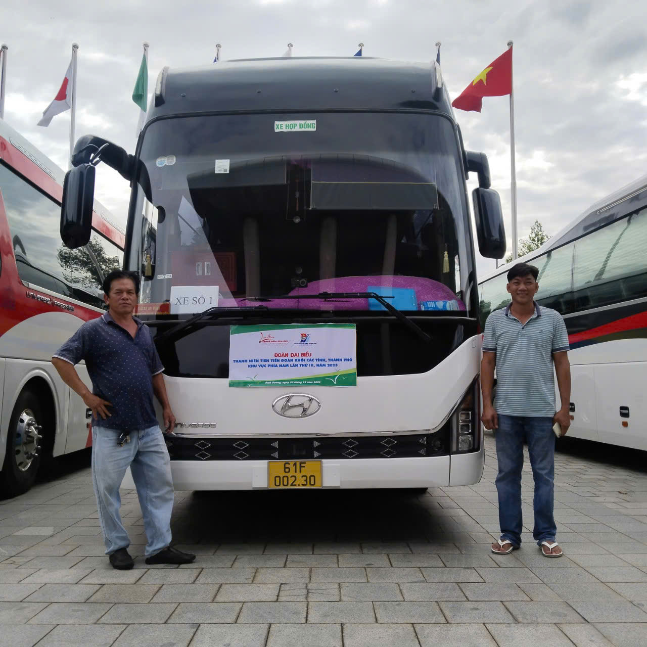 Xe DLBB sẵn sàng phục vụ công nhân từ sớm